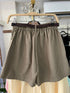 Women Deep Pocket Short With Belt
